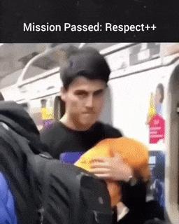 Father with baby on train