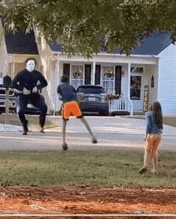 Friday the thirteenth and halloween dancing