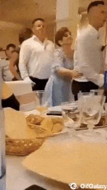 Drunk man at wedding