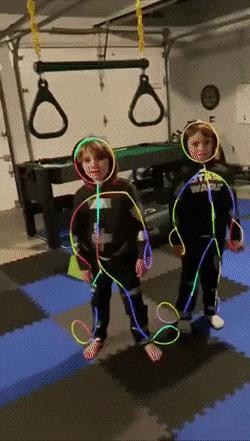 Dance with neon lights