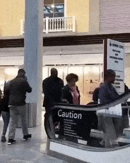 Escalator and two guys