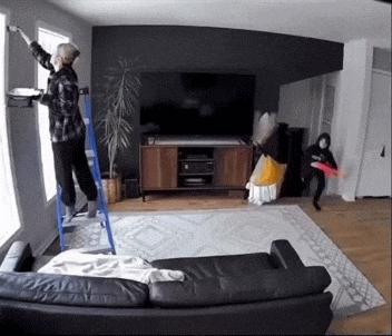 Prank with mother